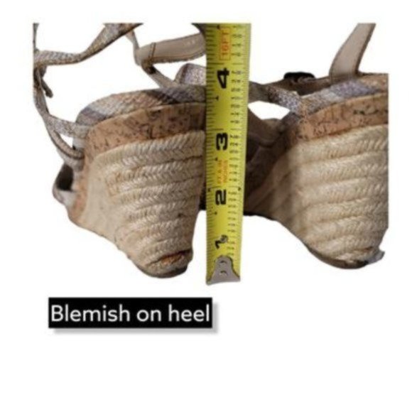 Cliffs By White Mountain Women's Tan & Cream Comfort Wedge Heel Sandals Size 10M - Picture 6 of 7